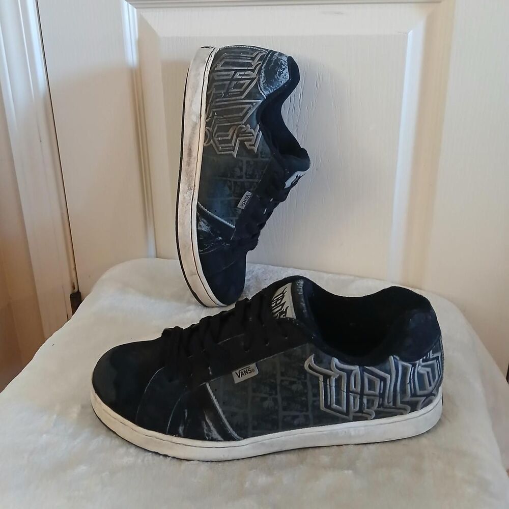 RARE Y2K Vintage Distressed Vans Widow Chunky Skateboarding Sneakers Men's 11.5